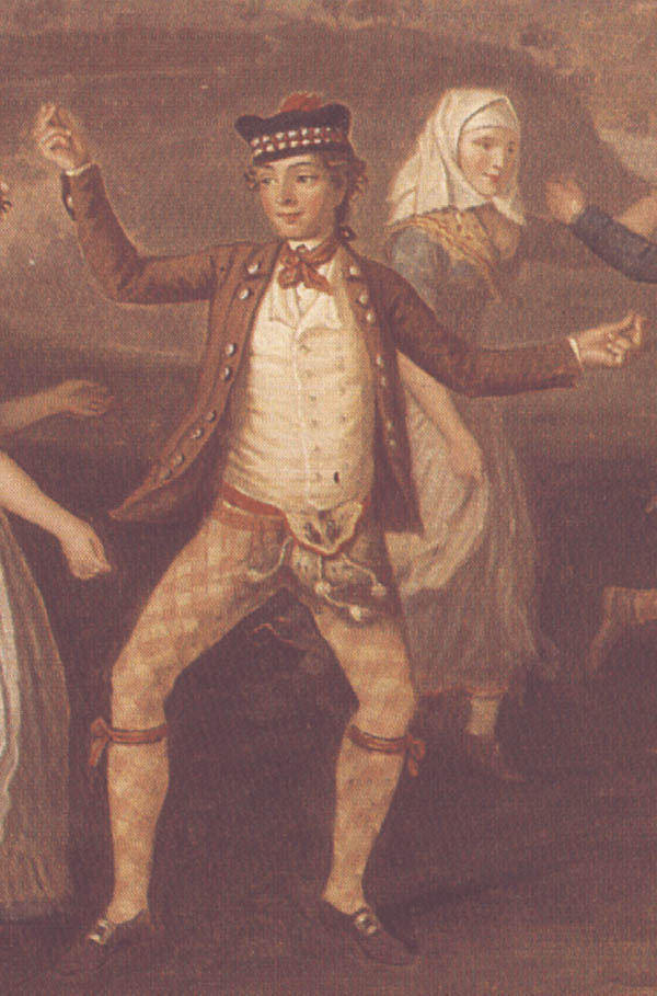 Détail - Highland Wedding, 1780, par David Allan