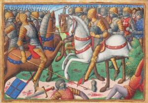 La bataille de Baugé - Vigiles du roi Charles VII, par Martial , XVe siècle (Gallica ID btv1b105380390/f60)