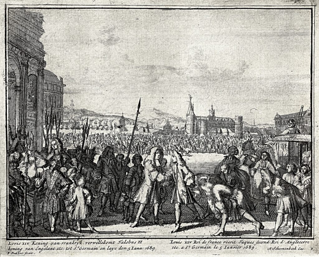 L'arrivée de Jacques II à Saint Germain en Laye le 5 janvier 1689
