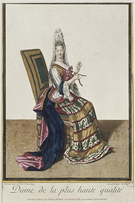 Dame de la plus haute qualité, Jacob Gole, d'après Dieu de Saint Jean, après 1693