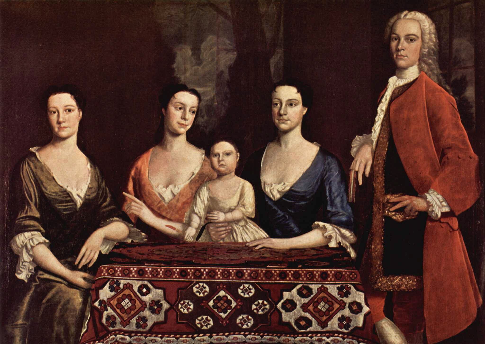 Isaac Royal and His Family, Robert Feke, 1741