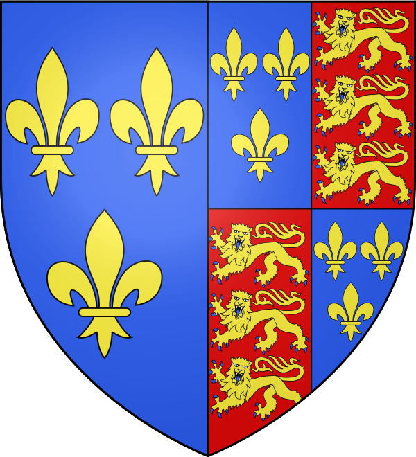 Armoiries du royaume d'Angleterre et de France sous Henry VI