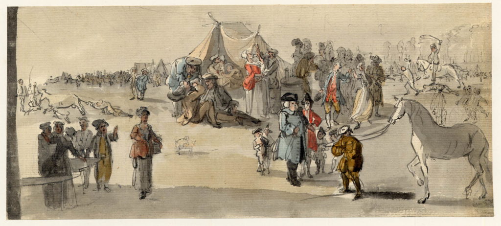 Une foire à Edimbourg - 1747-1751 - par Paul Sandby - British Museum - ref.Nn,6.40