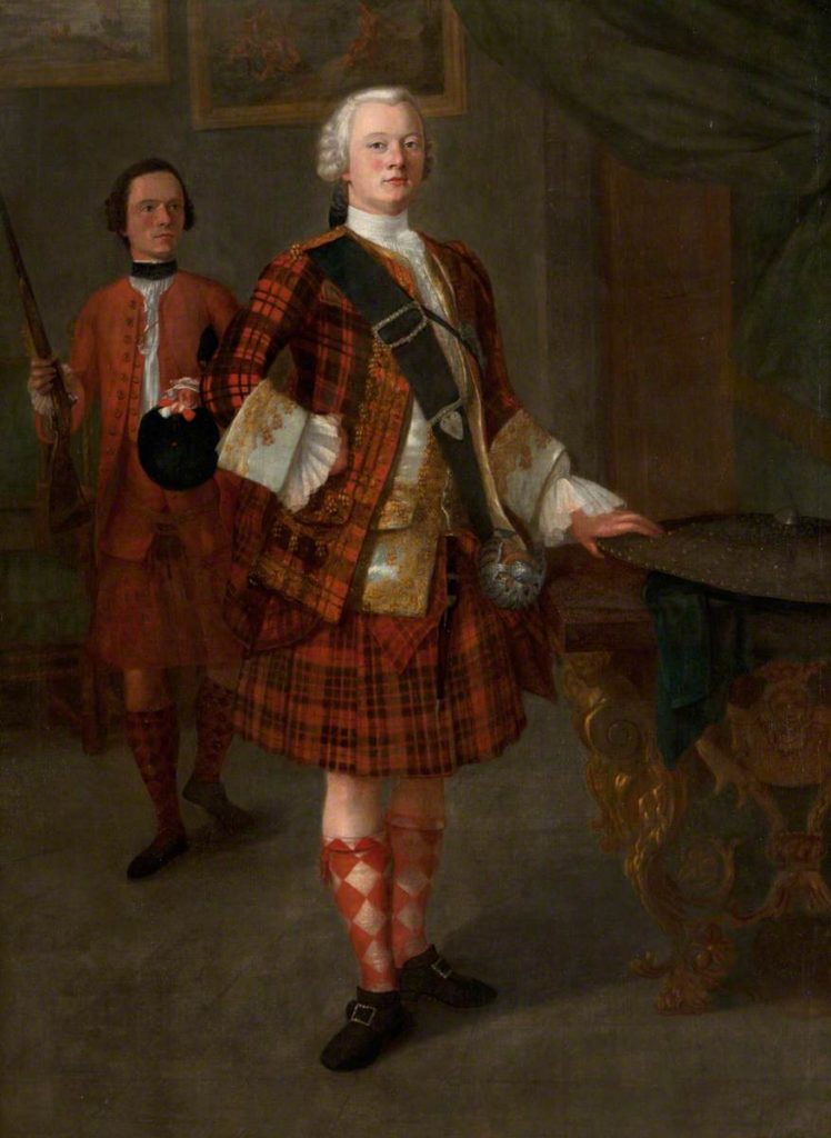 Alasdair Ruadh MacDonell (c.1725-1761), 13e Chef de Glengarry - vers 1750 - artiste inconnu (Museum of the Isles)